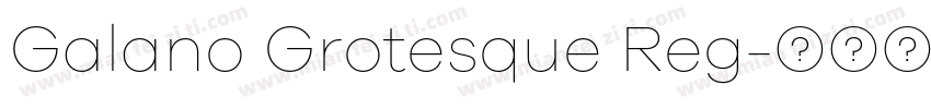 Galano Grotesque Reg字体转换